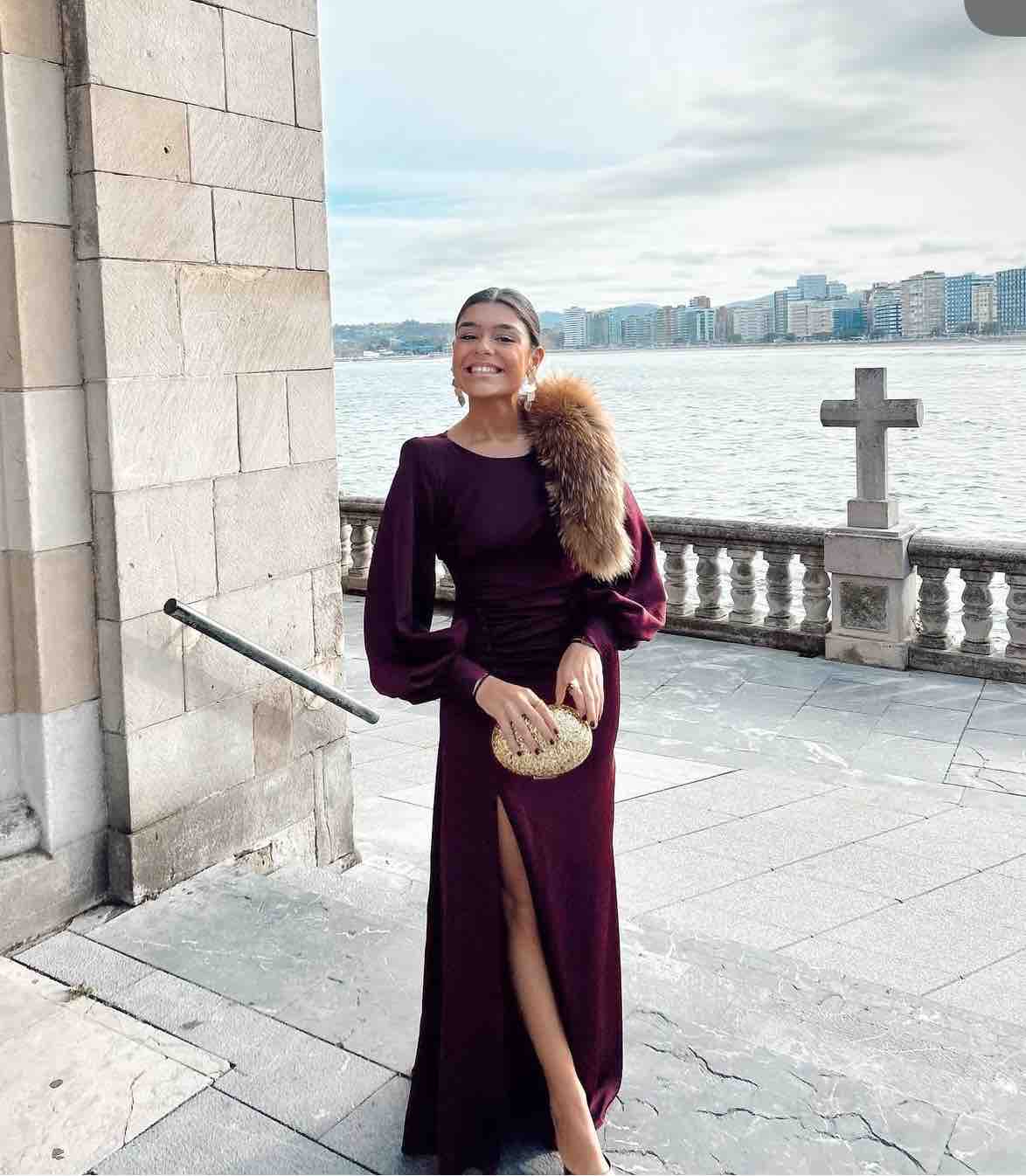 Alquiler Vestido ladypipa burdeos | Jointy