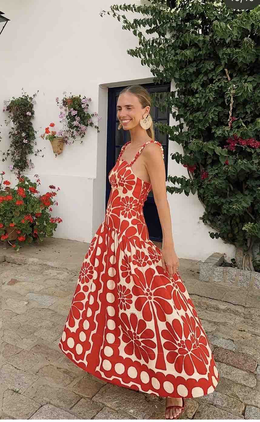 Alquiler Vestido estampado Farm Río | Jointy