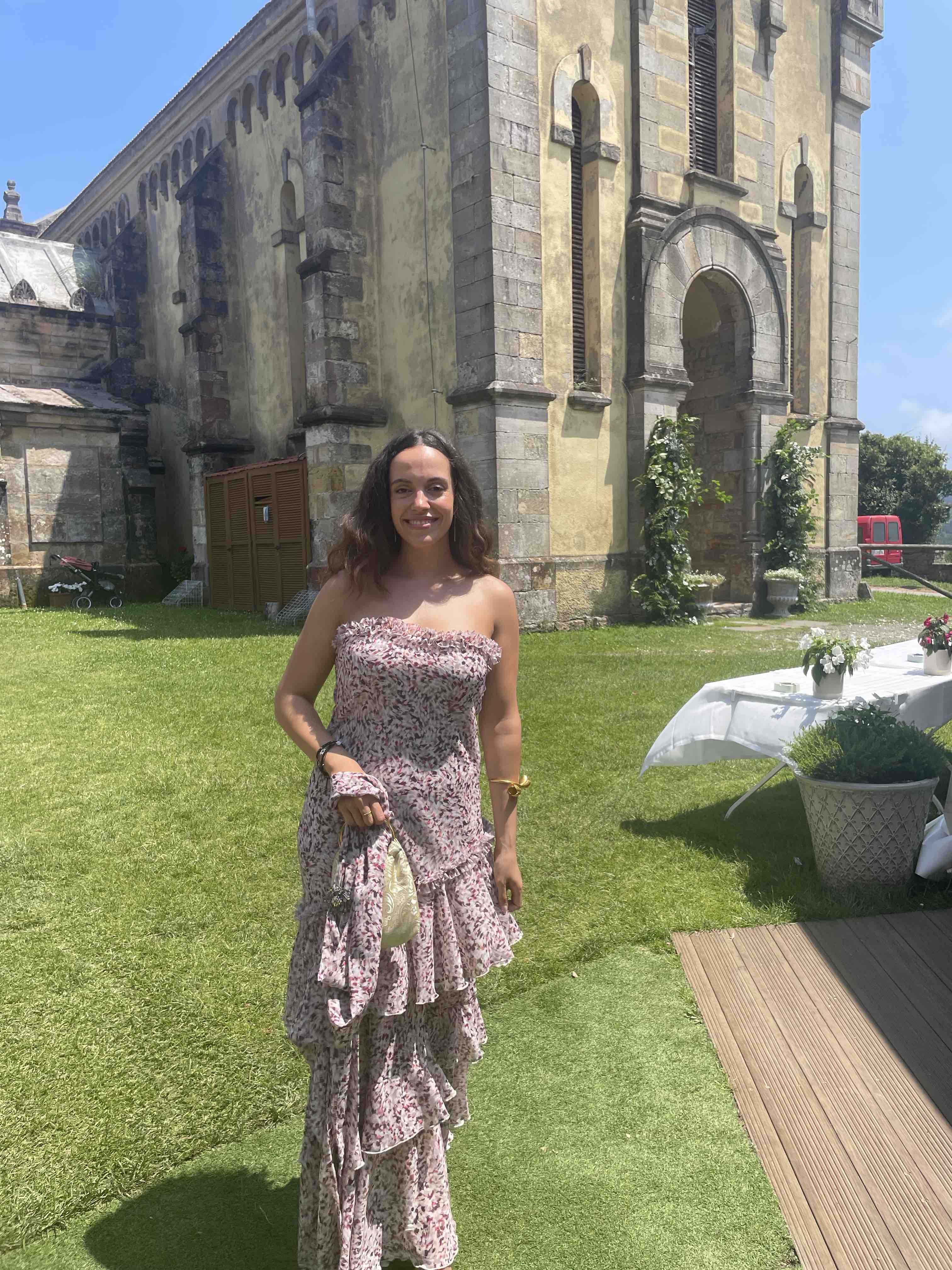 Alquiler Vestido de invitada largo estampado floral | Jointy