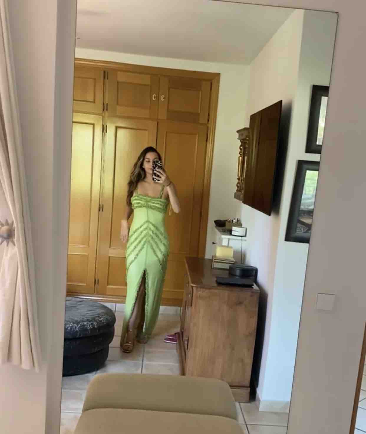 Alquiler Vestido verde laagam | Jointy
