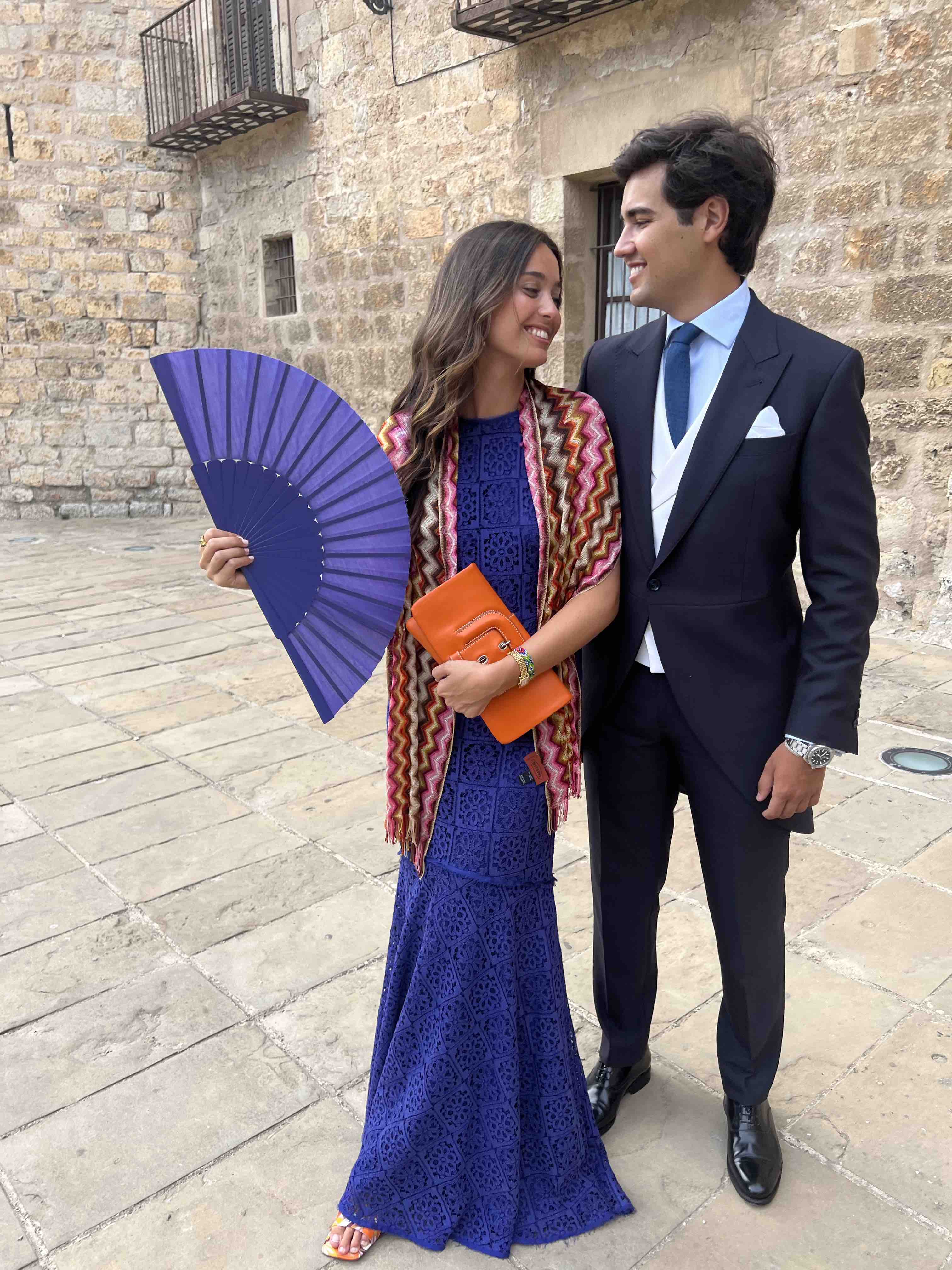 Alquiler Vestido azul Purificación García | Jointy