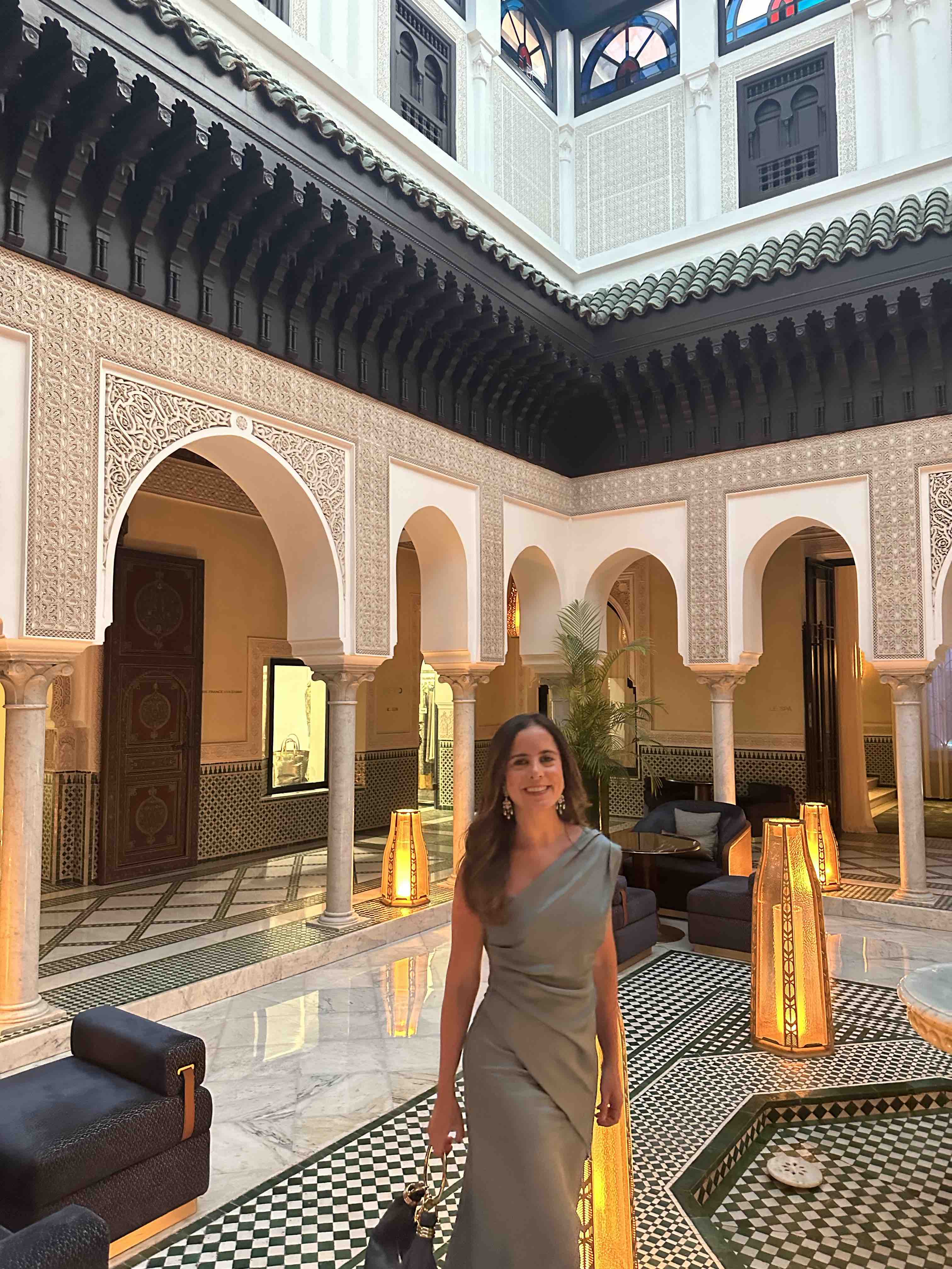 Alquiler Vestido azul de sharkskin | Jointy