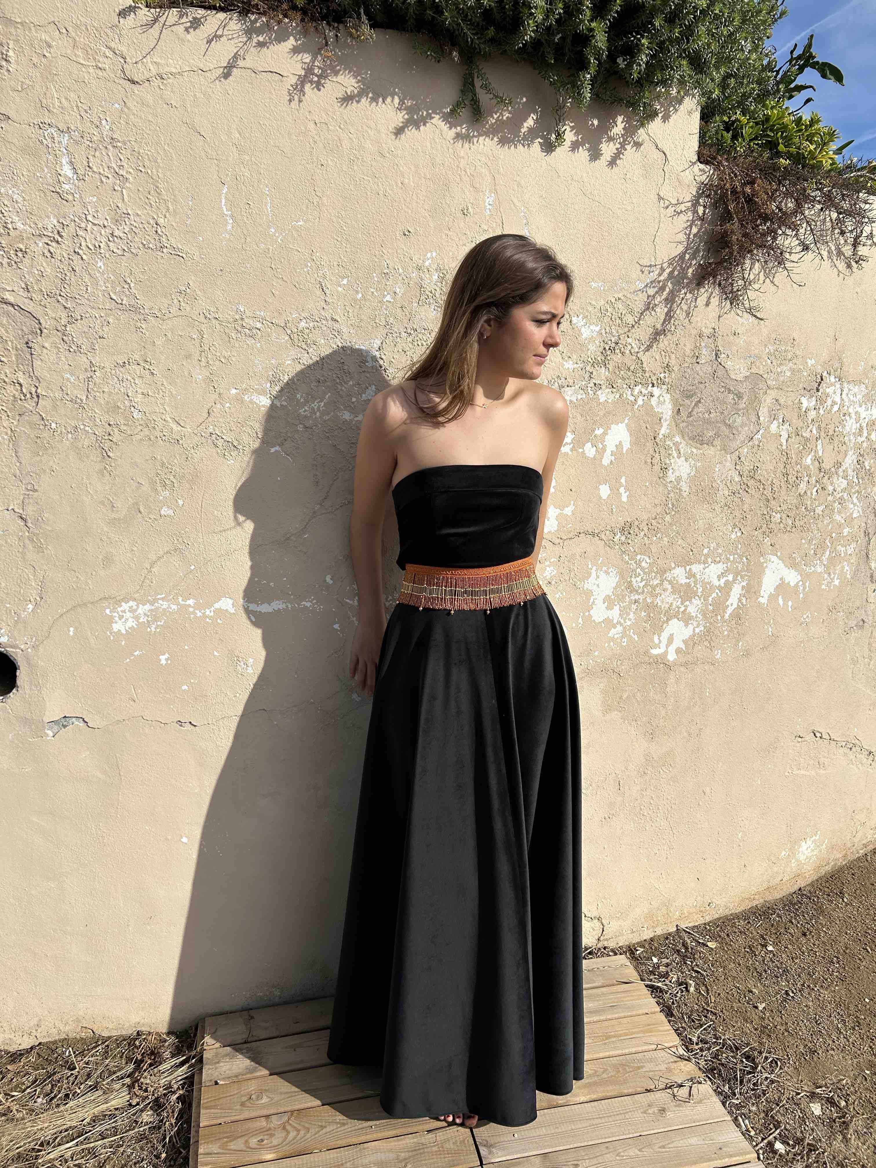 Alquiler Conjunto invitada terciopelo y pedrería | Jointy