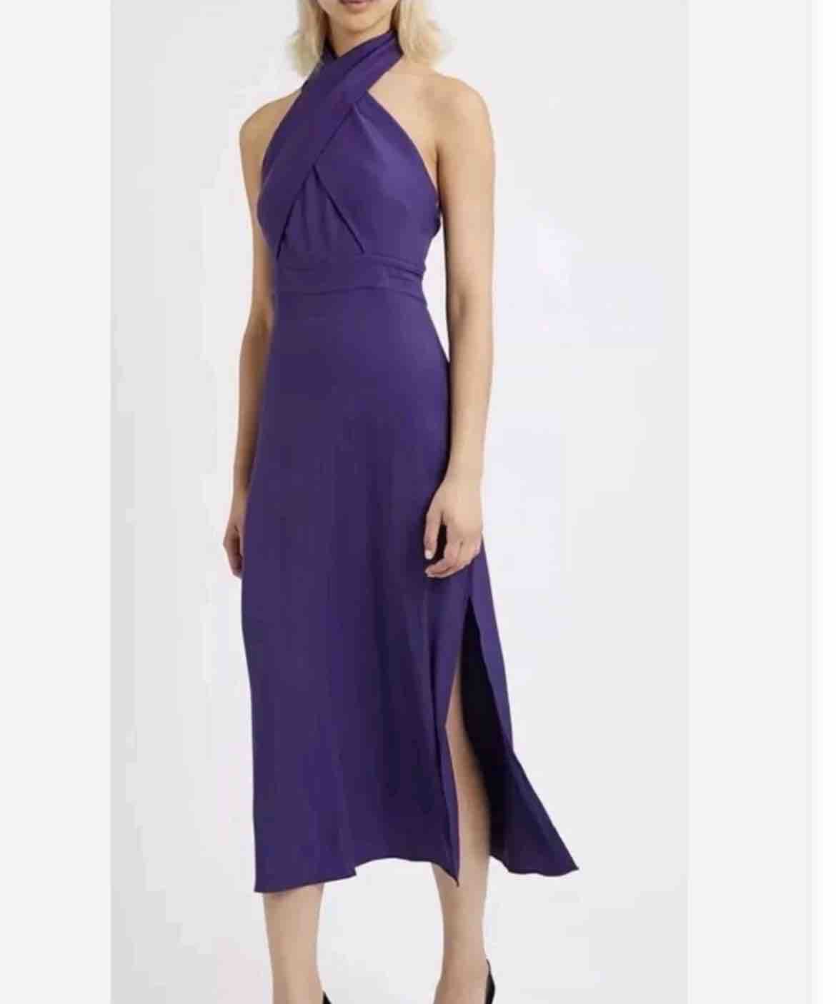 Alquiler Vestido invitada boda cuello halter Reiss | Jointy