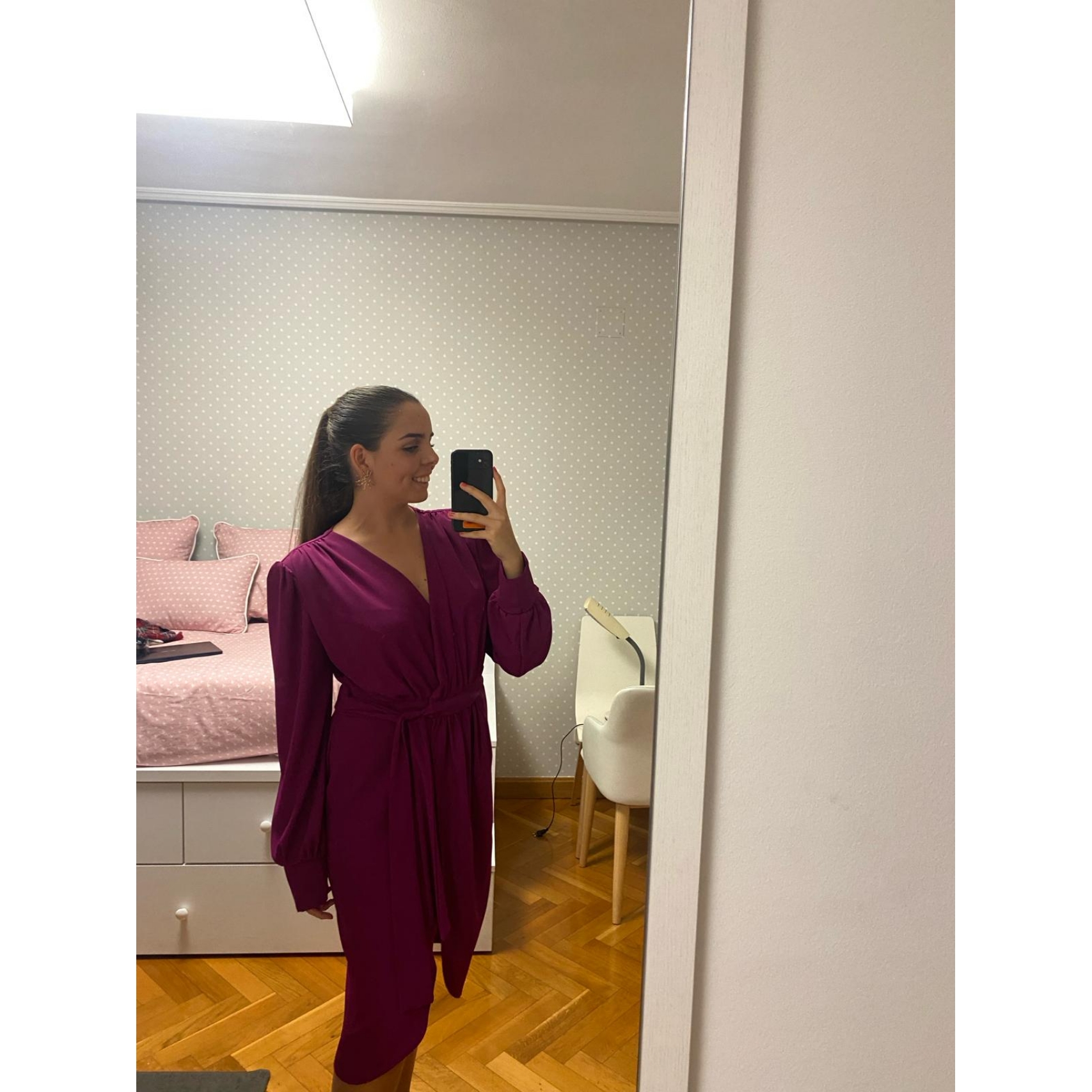 Alquiler Vestido invitada/evento color buganvilla | Jointy