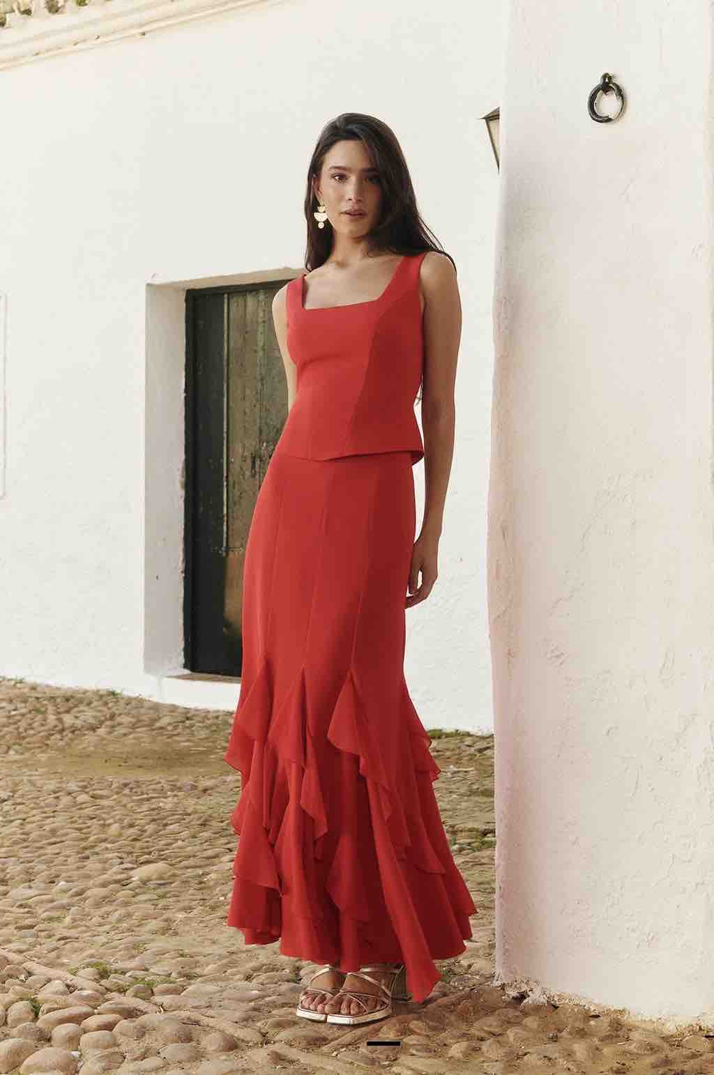 Alquiler Conjunto Samara rojo Miphai | Jointy