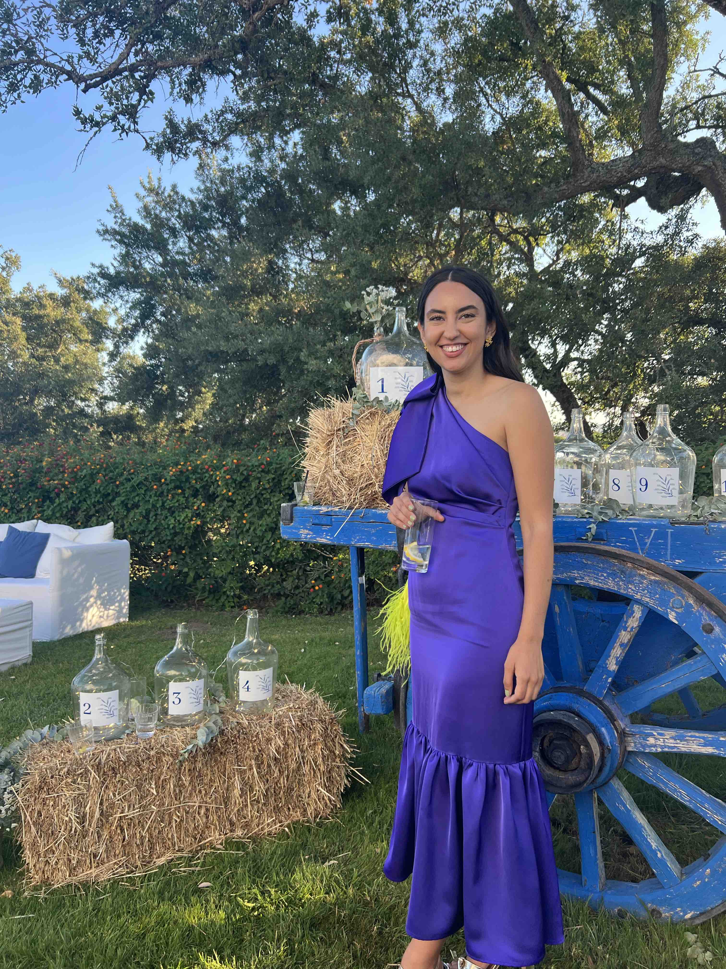 Alquiler Vestido morado Aryentto | Jointy