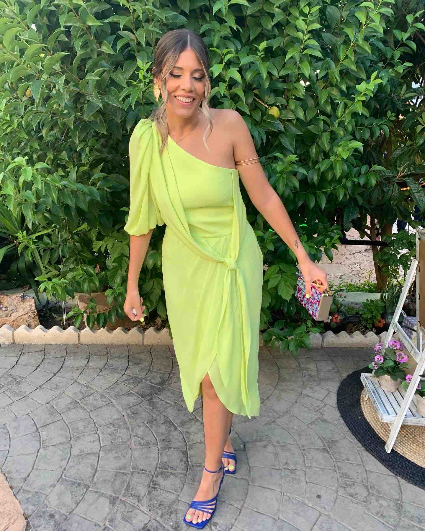 Alquiler Vestido Invitada Boda - Verde Lima | Jointy