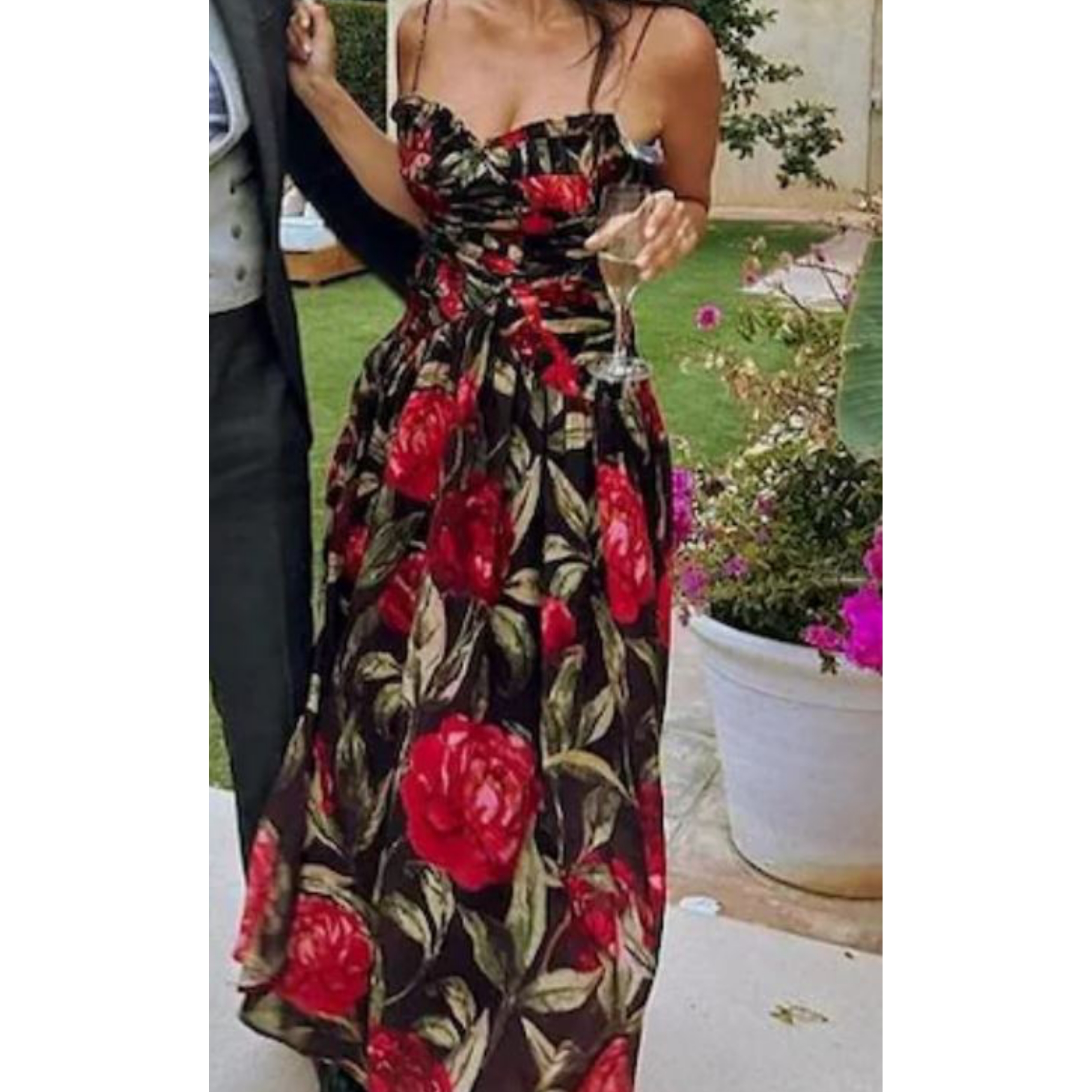 Alquiler TFP Tamara Falcó Vestido largo floreado | Jointy