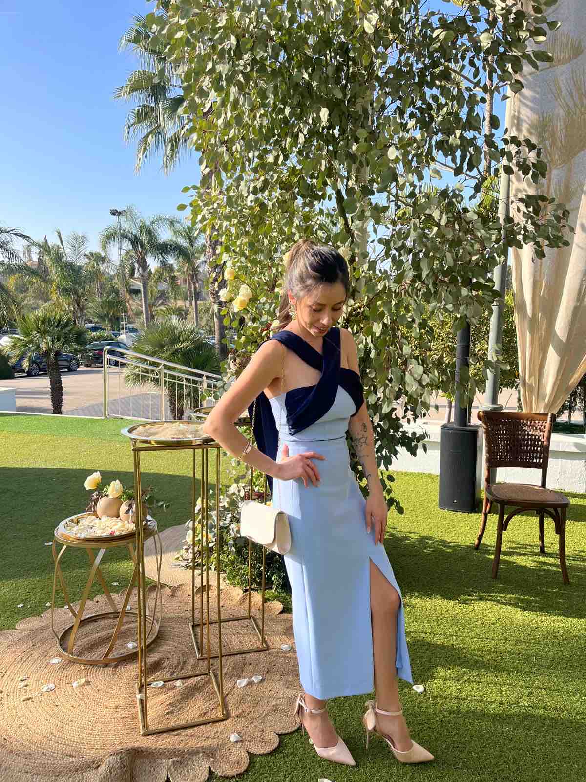 Alquiler Vestido Mady Azul | Jointy