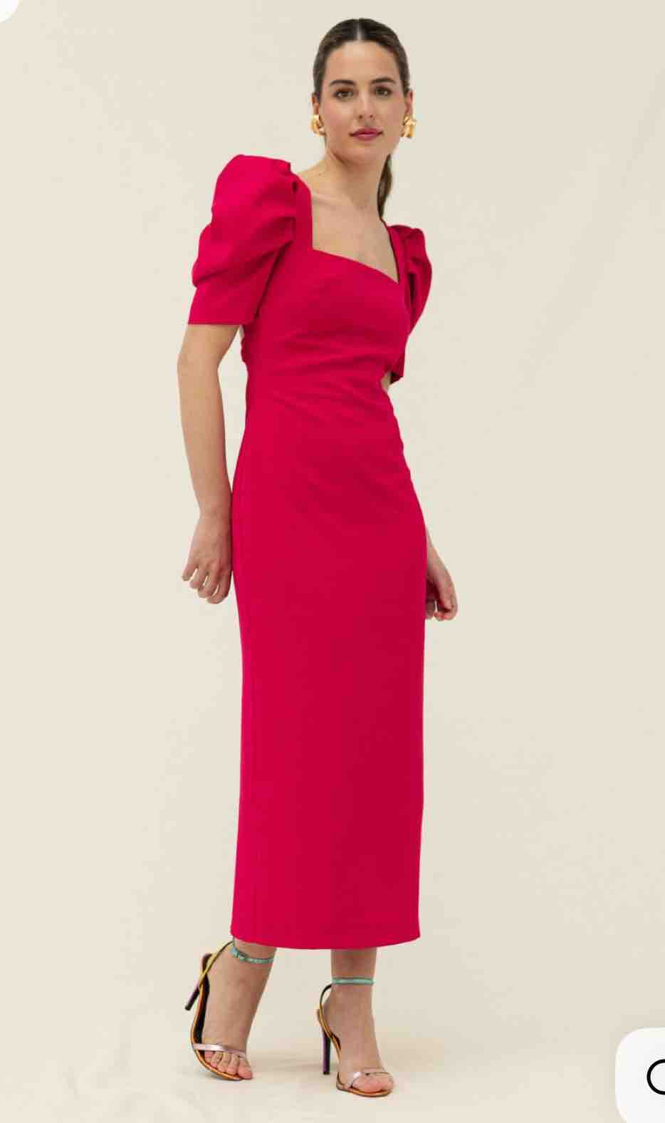 Alquiler Vestido rojo fresa Cardié | Jointy