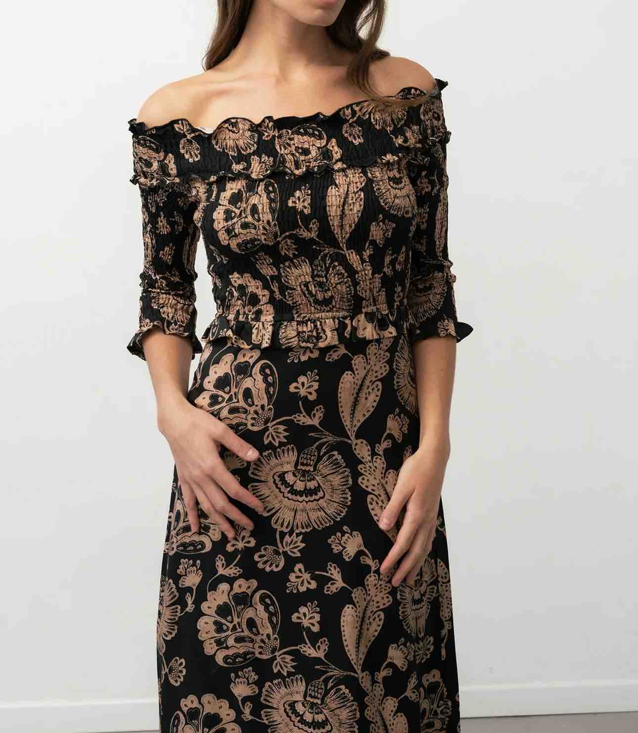 Alquiler VESTIDO BARDOT NOIR | Jointy