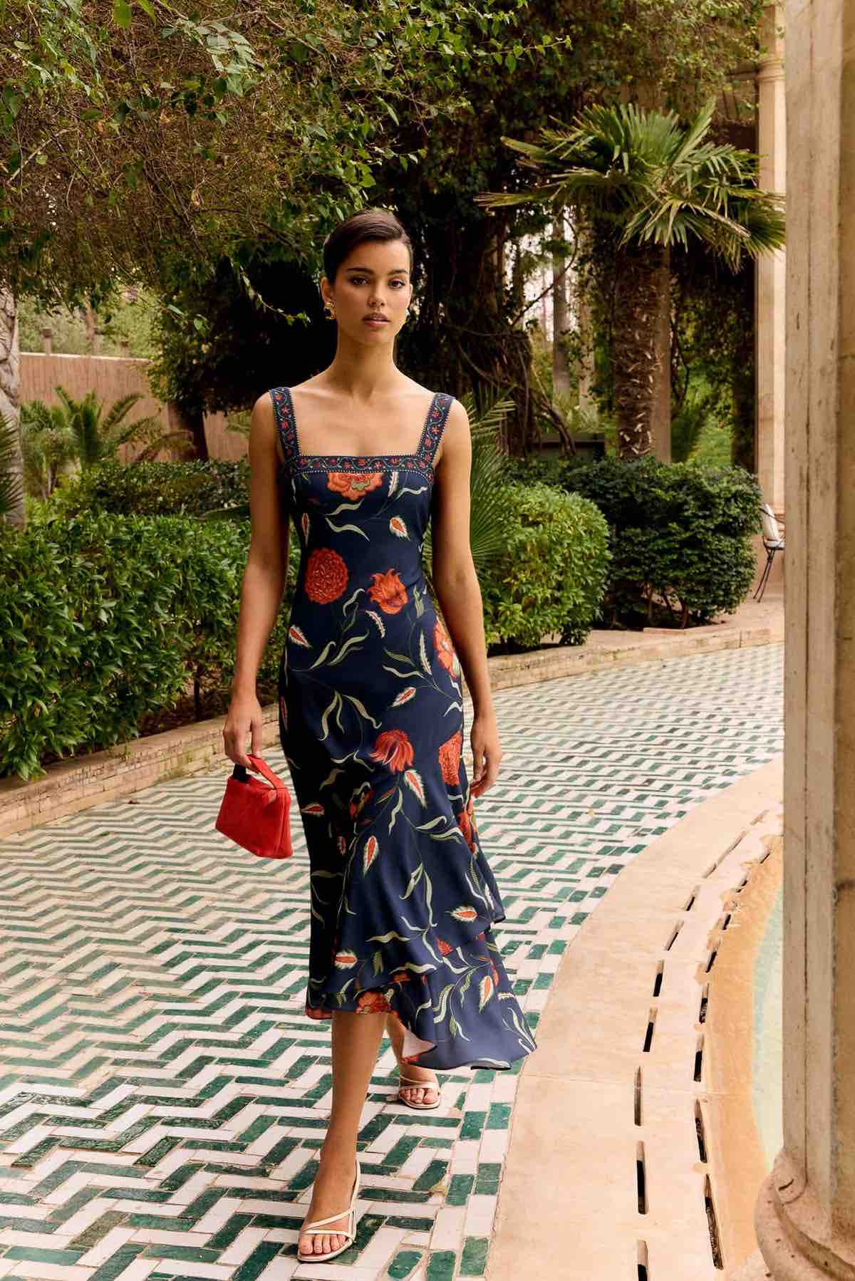 Alquiler Vestido estampado flores | Jointy