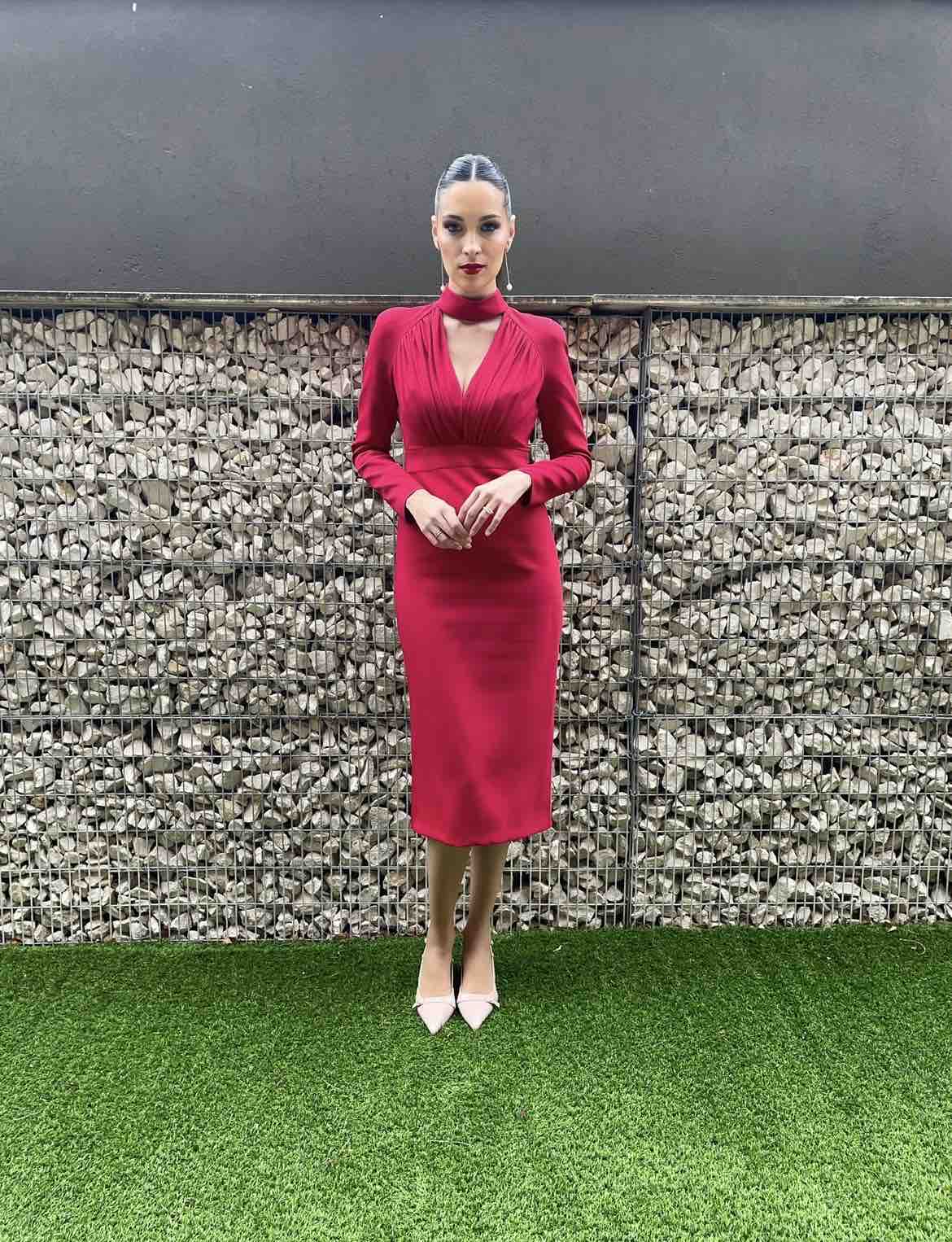 Alquiler Vestido de boda color fresa Victoria Colección | Jointy