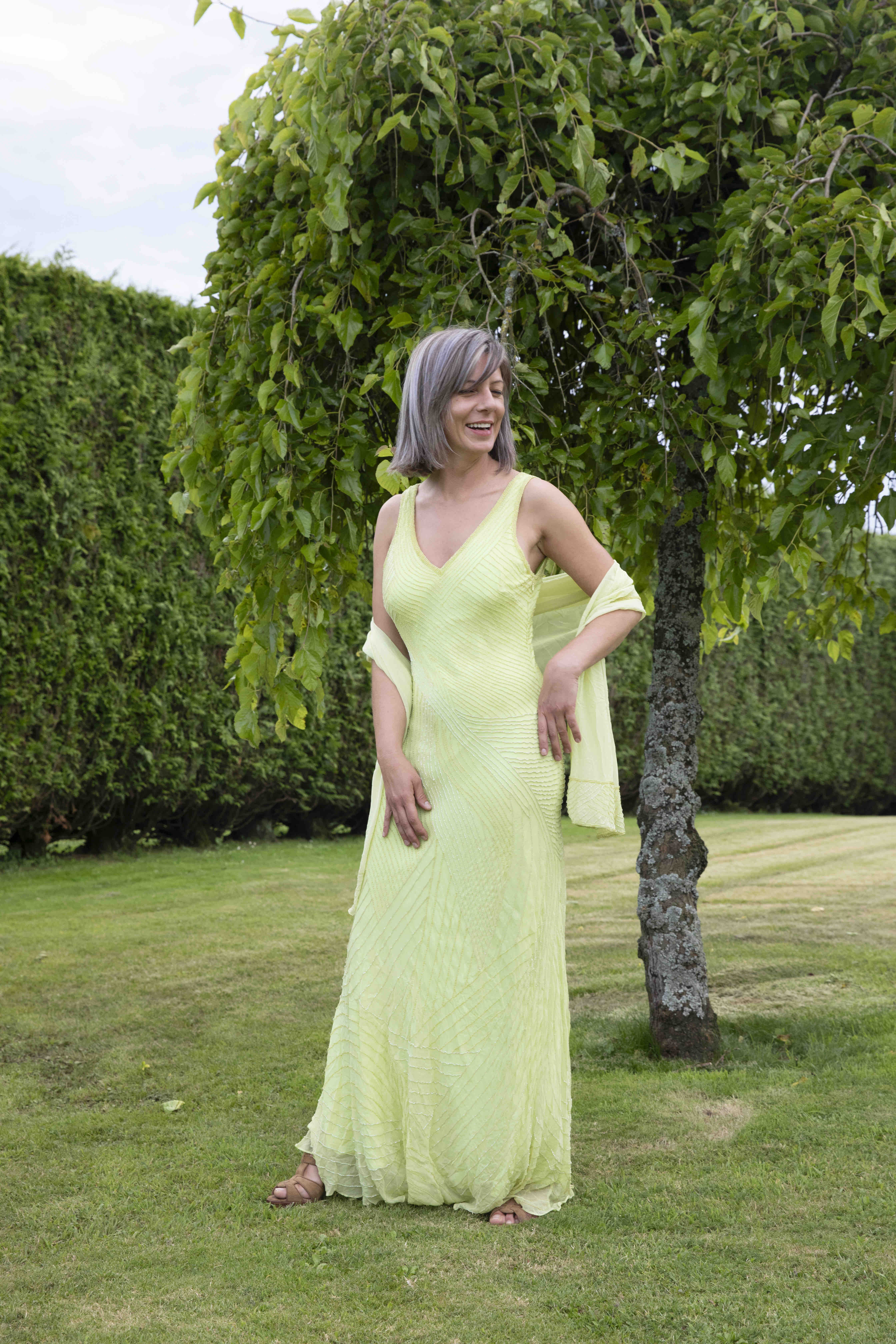 Alquiler Vestido corte sirena con abalorios | Jointy