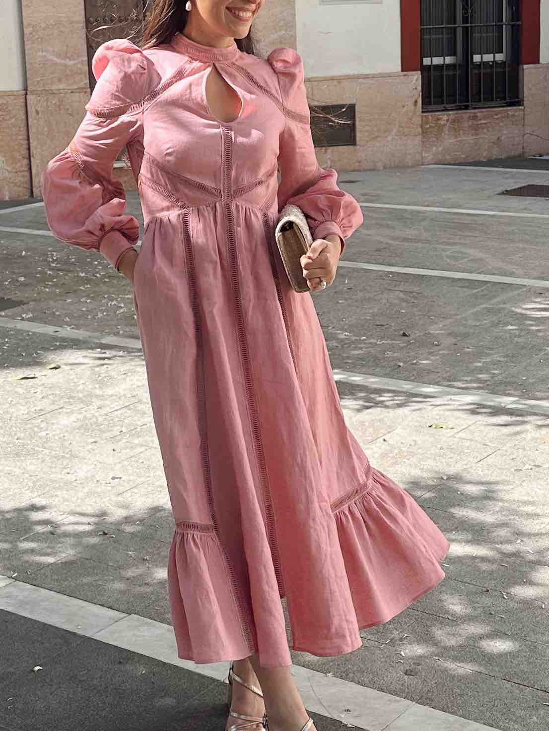 Alquiler Vestido invitada rosa | Jointy