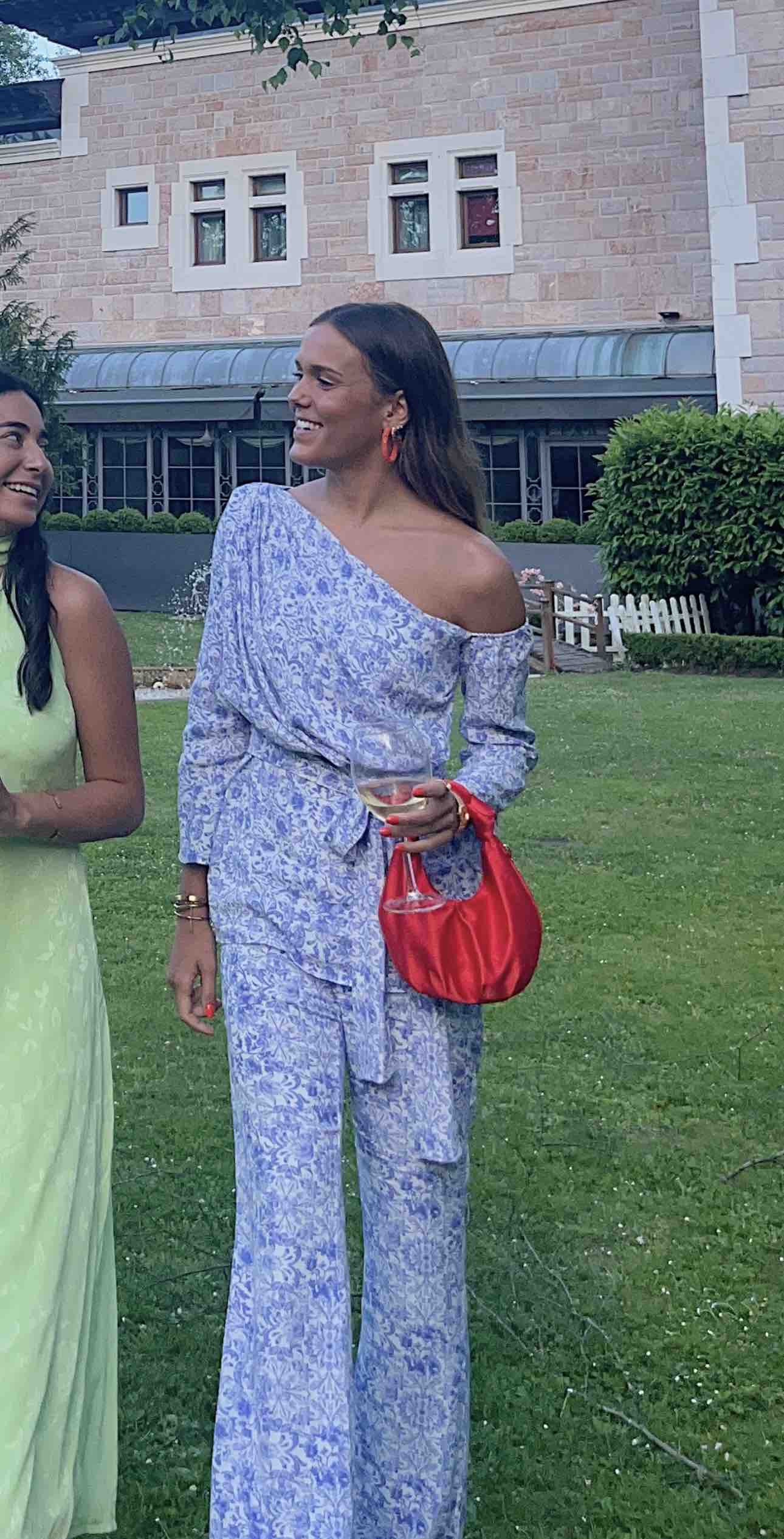 Alquiler Conjunto dos piezas estampado azul | Jointy