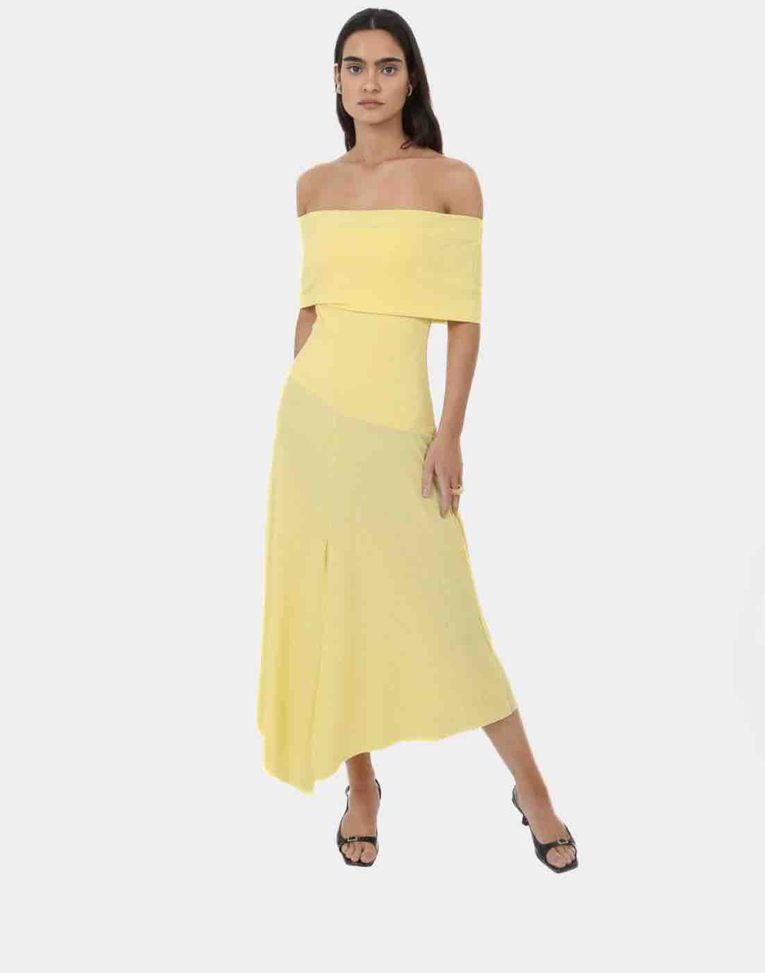Alquiler Vestido laagam amarillo | Jointy