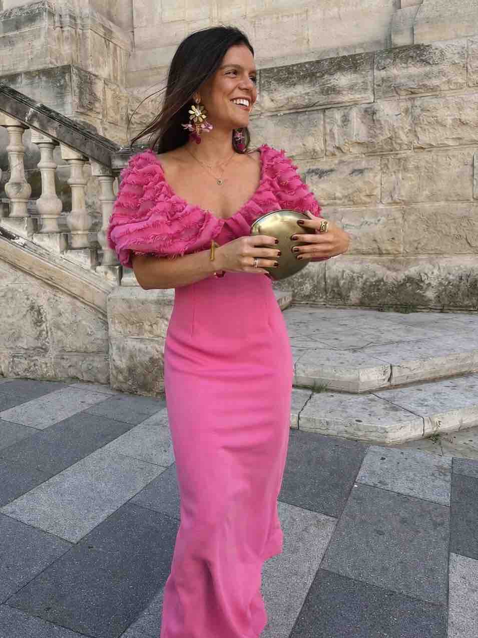 Alquiler Vestido Norma rosa REDONDOBRAND | Jointy