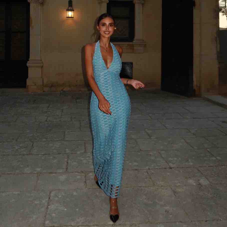 Alquiler Vestido invitada azul | Jointy