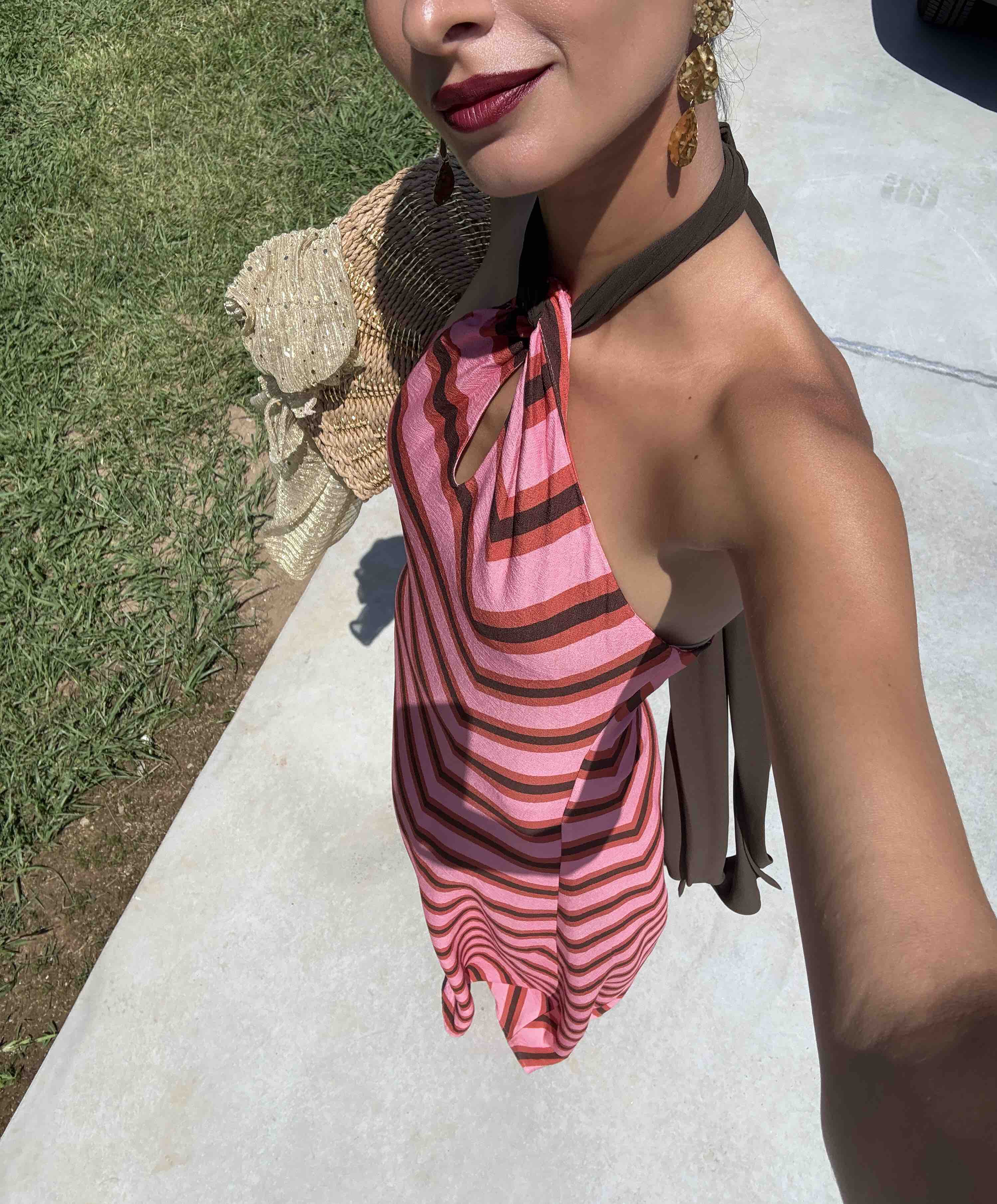 Alquiler Vestido Rayas Cherubina | Jointy