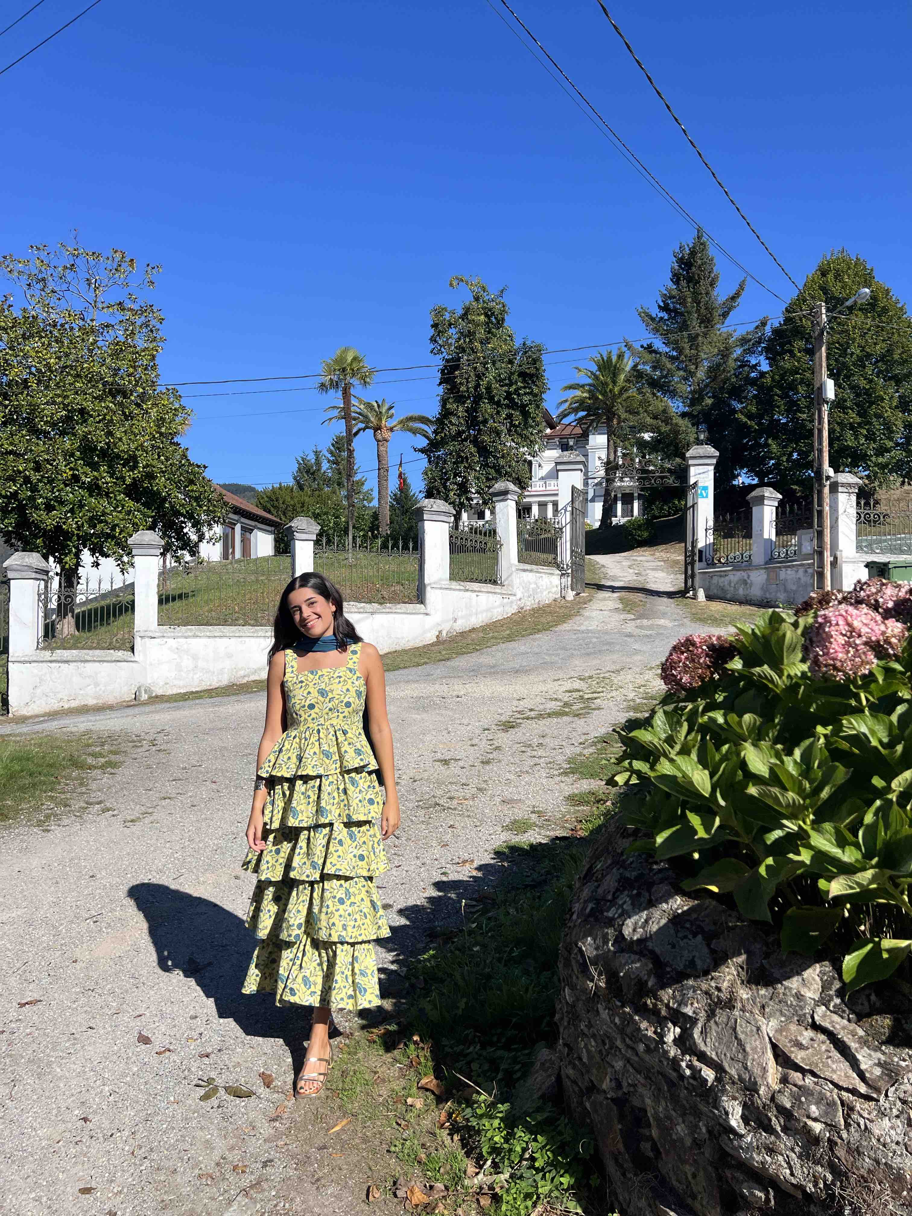 Alquiler Vestido volantes sfera | Jointy