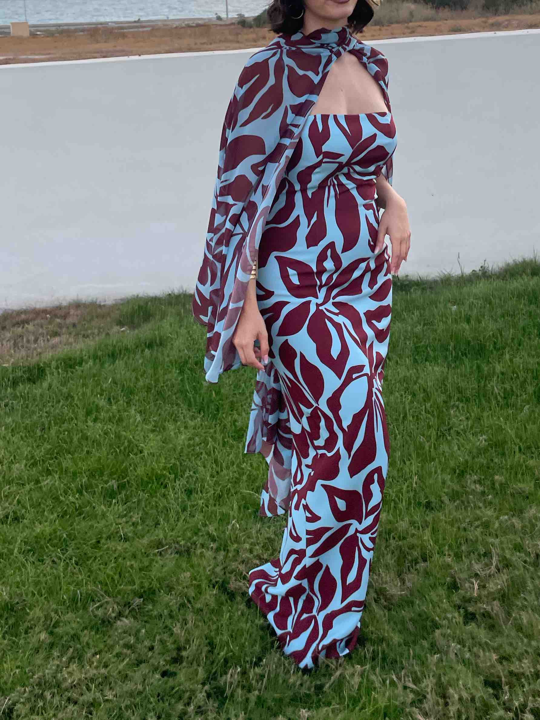 Alquiler Vestido estampado Redondo Brand | Jointy