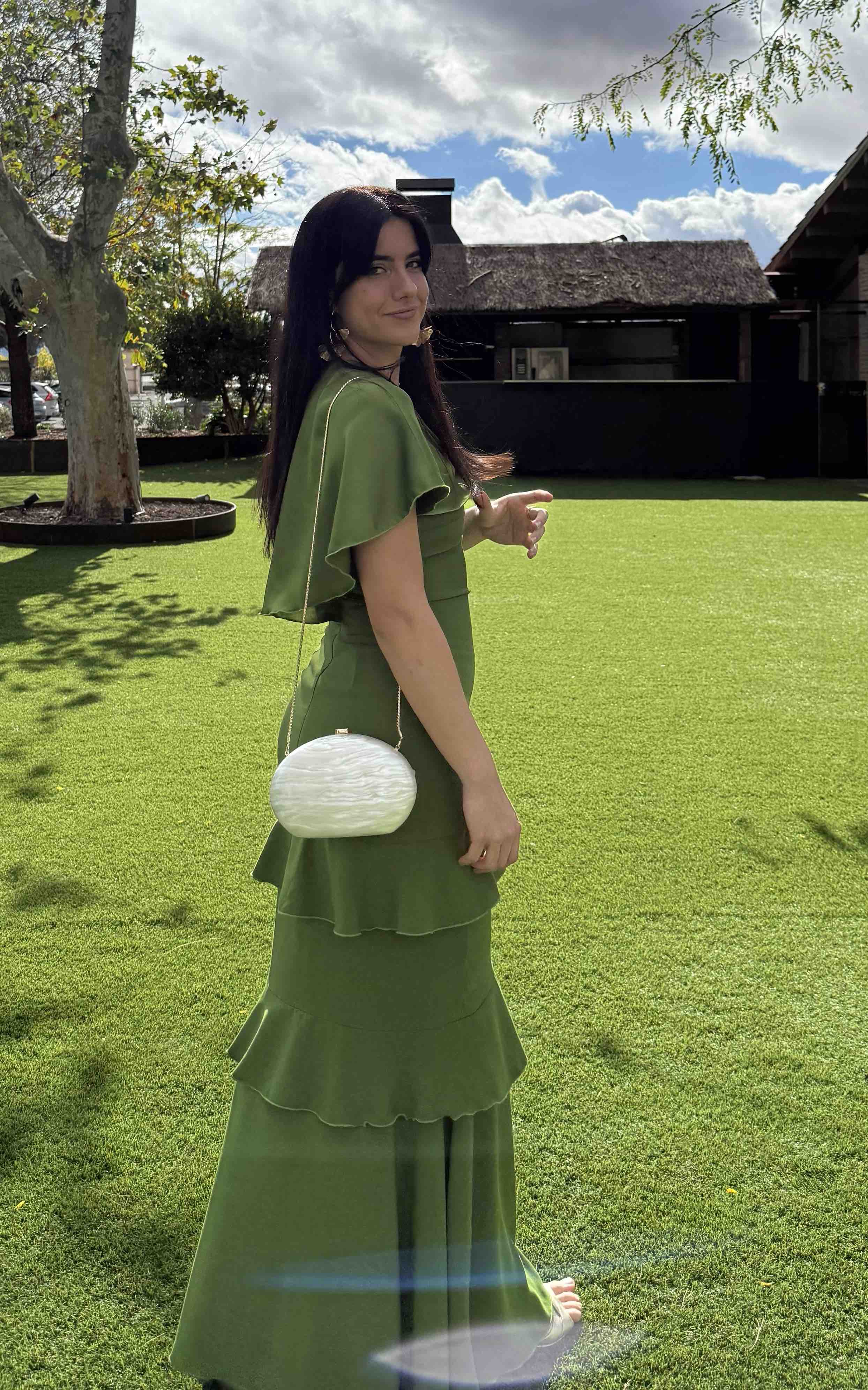 Alquiler Vestido verde Dew And Corch | Jointy
