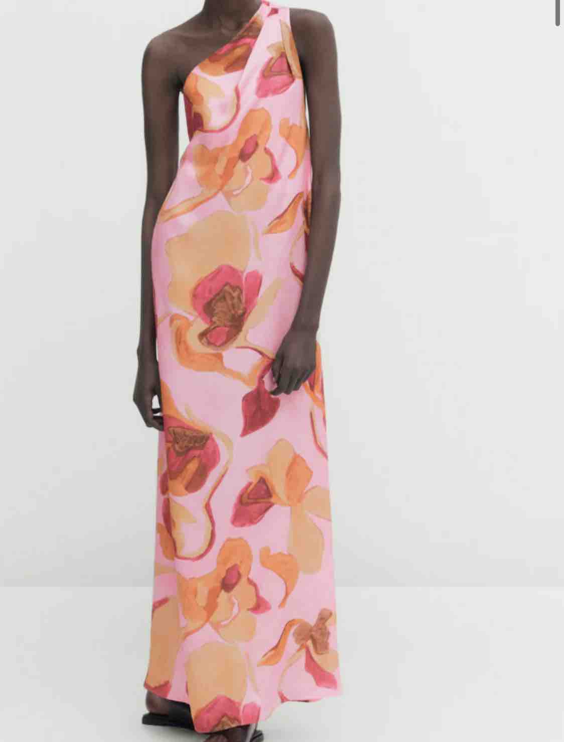 Alquiler Vestido de boda Massimo dutti rosa con flores de tirantes, espalda abierta | Jointy