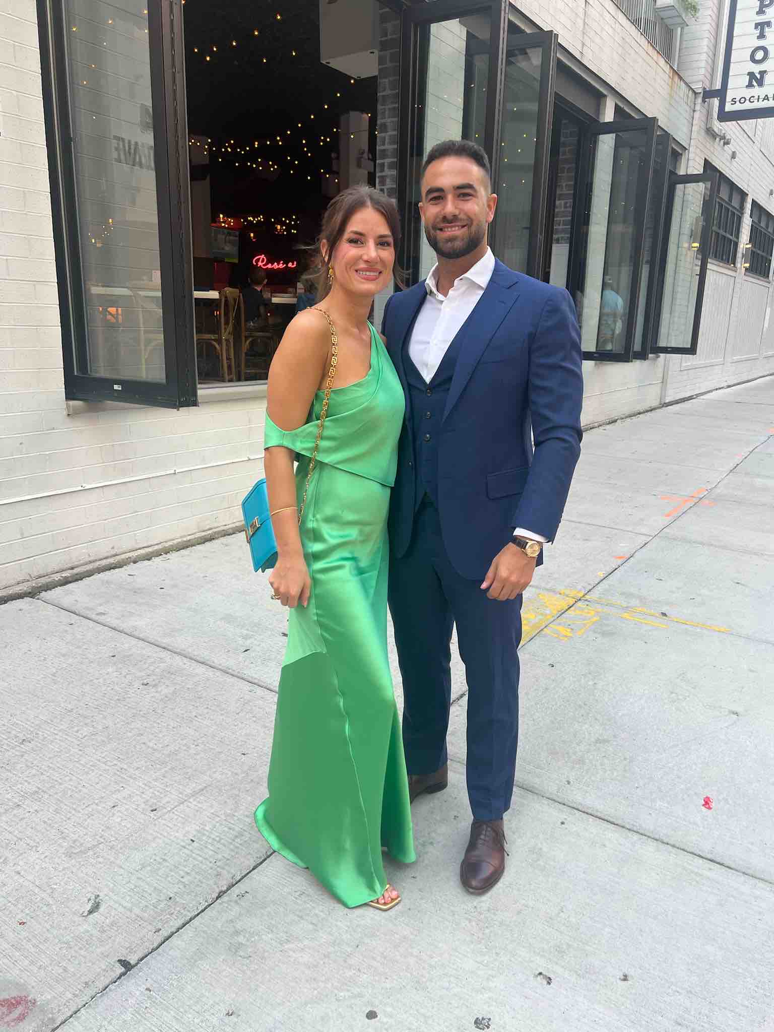 Alquiler Vestido de boda verde | Jointy