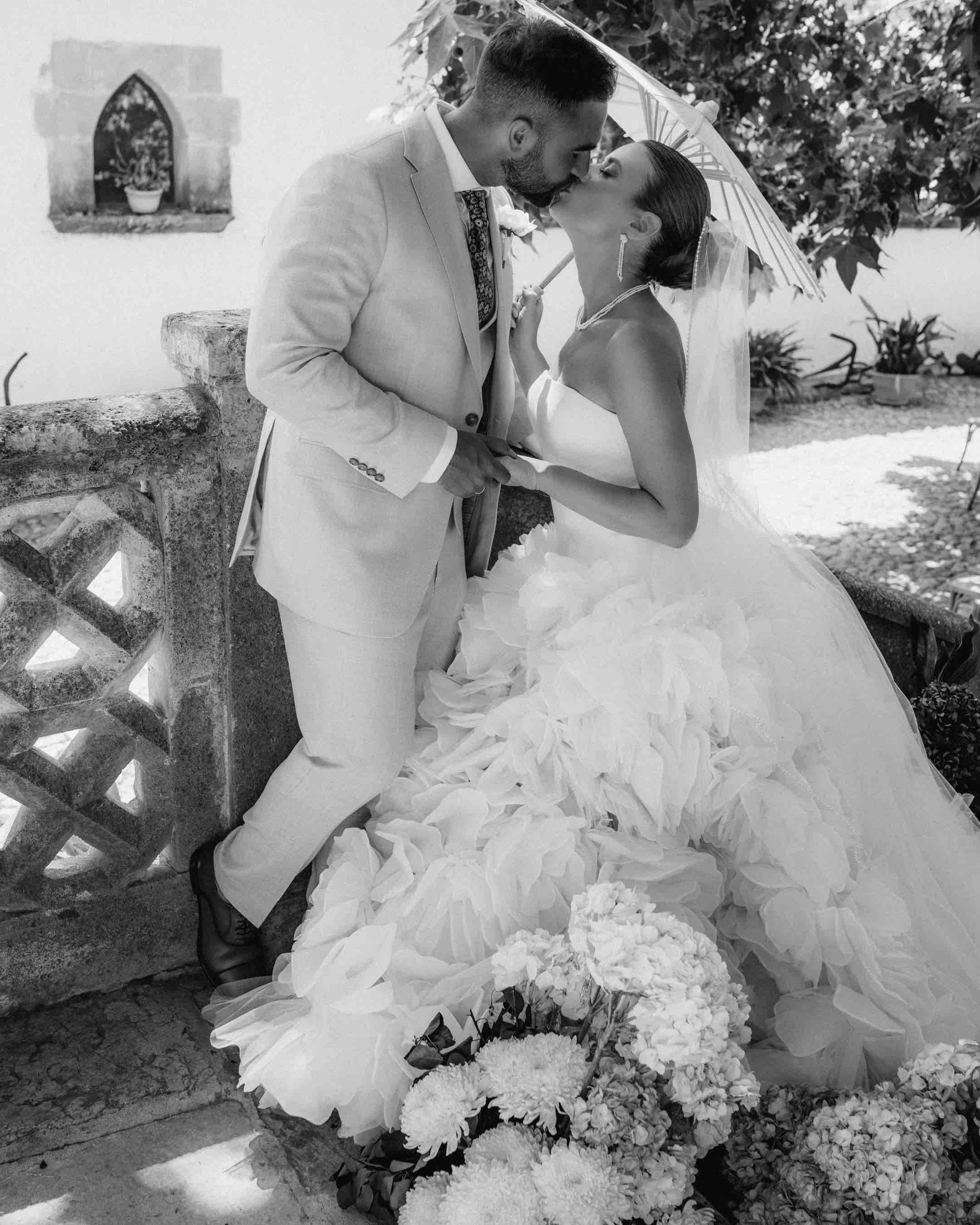 Alquiler Velo de boda largo con perlas | Jointy